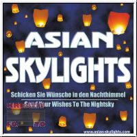 10 Asian-Skylights Sky Lanterns incl. Marker