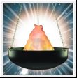 LED Flame Blanket in a Bowl � Flame Light incl. Chains